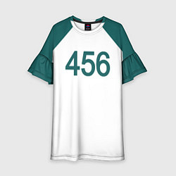 Платье клеш для девочки Форма номер 456, цвет: 3D-принт