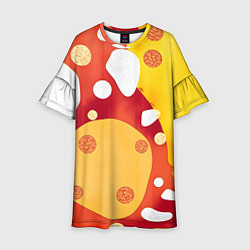 Детское платье Теплая африканская абстракция