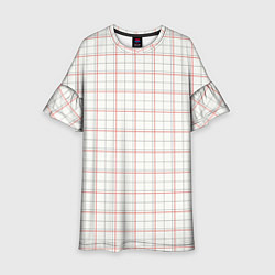 Детское платье Светлый узор - классическая клетка