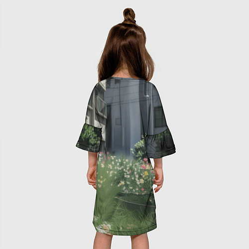 Детское платье Единорог в городе / 3D-принт – фото 4