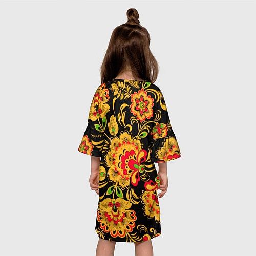 Детское платье Хохлома - роспись / 3D-принт – фото 4