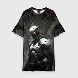 Платье клеш для девочки Боевой кибернетический андроид, цвет: 3D-принт