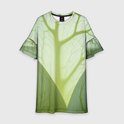 Детское платье Макро съемка листа