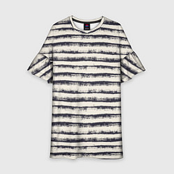 Детское платье Тёмные полосы на светлом