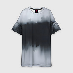 Детское платье Разводы черной краски