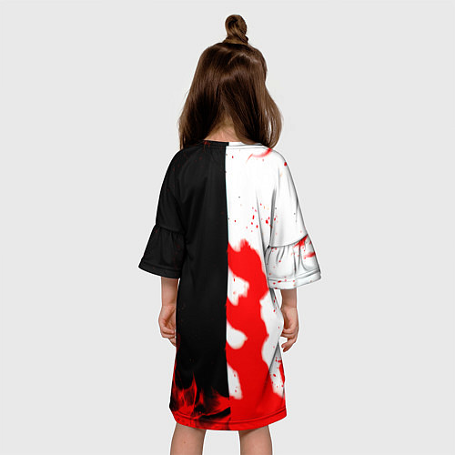 Детское платье Ведьмак огненный / 3D-принт – фото 4