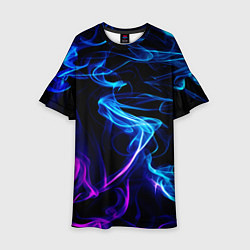 Детское платье Color blue pink