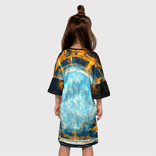 Детское платье Кунг-фу боец / 3D-принт – фото 4