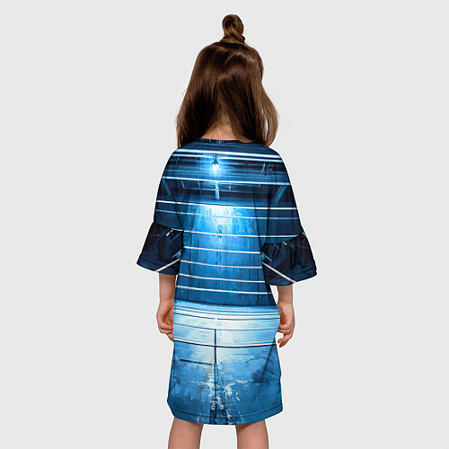 Детское платье Синий ринг / 3D-принт – фото 4