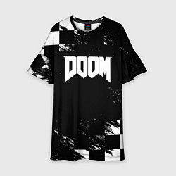 Детское платье Doom краски клетка