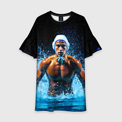 Детское платье Ватерполист в синем пламени