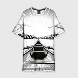 Детское платье Гребля чб