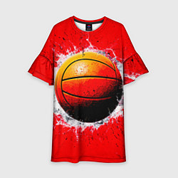 Детское платье Ватерполистский мяч на красном