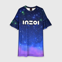 Платье клеш для девочки Inzoi на звездном небе, цвет: 3D-принт
