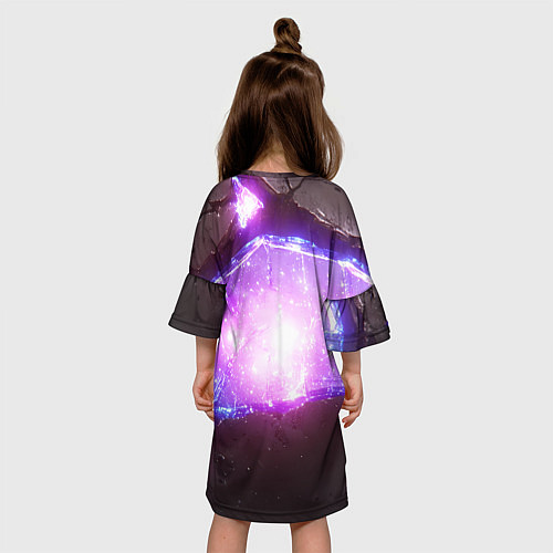 Детское платье Inzoi космический фон / 3D-принт – фото 4