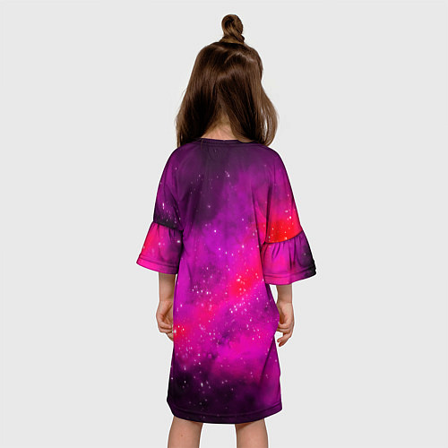 Детское платье Космонавт в космическом море / 3D-принт – фото 4