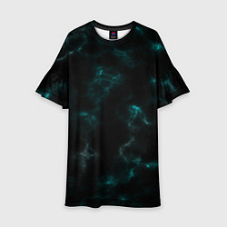 Детское платье Color black turquoise