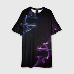 Детское платье Color black blue pink