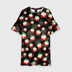 Платье клеш для девочки Эрик Картман паттерн, цвет: 3D-принт