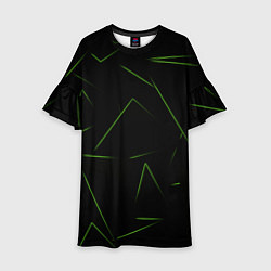 Детское платье Color green line