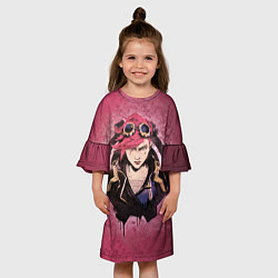 Платье клеш для девочки Вай Аркейн, цвет: 3D-принт — фото 2