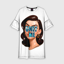 Платье клеш для девочки Only Me, цвет: 3D-принт