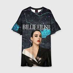 Платье клеш для девочки Билли Айлиш в деловом костюме, цвет: 3D-принт