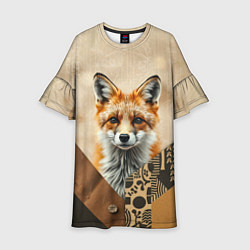 Детское платье Удивительный рыжий лисёнок