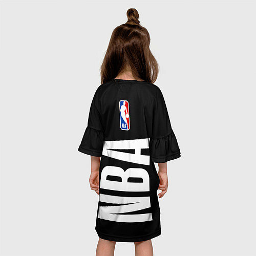 Детское платье Даллас Маверикс - большой логотип / 3D-принт – фото 4