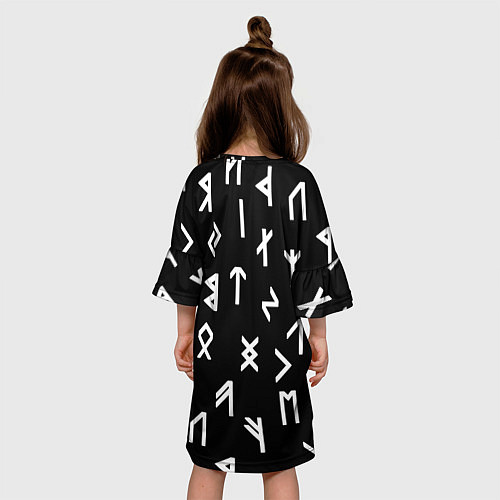 Детское платье Doom магические символы / 3D-принт – фото 4