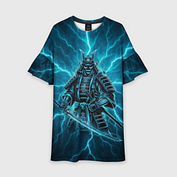 Платье клеш для девочки Демонический электросамурай, цвет: 3D-принт