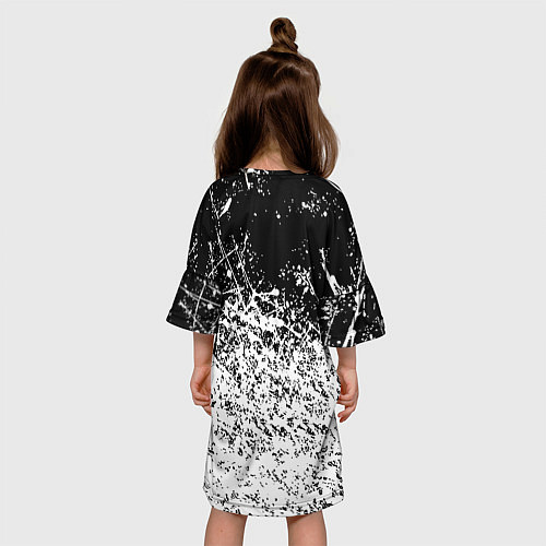 Детское платье Doom краски всплеск кисти / 3D-принт – фото 4
