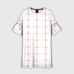 Детское платье Color white red crosses