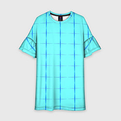 Детское платье Сolor blue line
