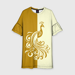 Детское платье Жар-птица в золотом