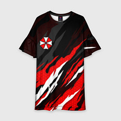 Детское платье Umbrella - красное пламя