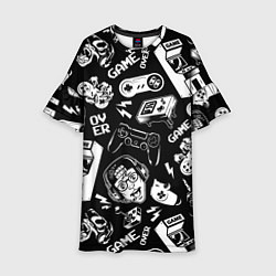 Детское платье Retro gamer pattern