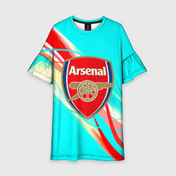 Детское платье Arsenal stripes