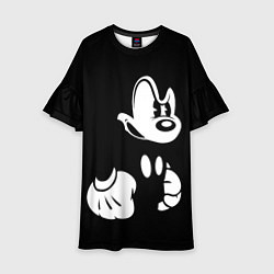 Платье клеш для девочки Злой Микки Маус, цвет: 3D-принт