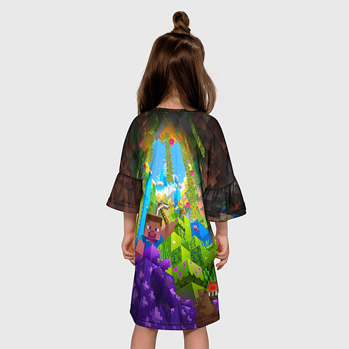Детское платье Майнкрафт - Стив и Алекс / 3D-принт – фото 4