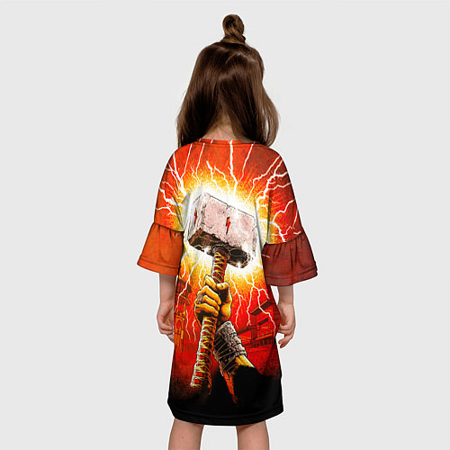 Детское платье Power up - ACDC / 3D-принт – фото 4