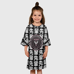 Платье клеш для девочки Inter japan black, цвет: 3D-принт — фото 2