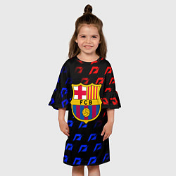 Платье клеш для девочки Barcelona gradient need for speed, цвет: 3D-принт — фото 2