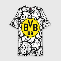 Платье клеш для девочки Borussia глаза текстура, цвет: 3D-принт