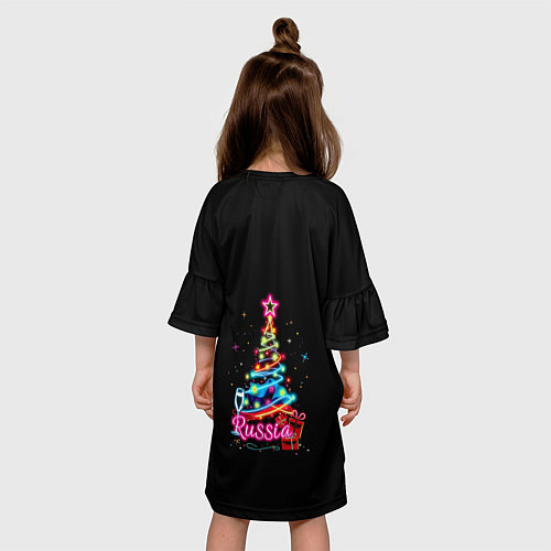 Детское платье Christmas tree gifts / 3D-принт – фото 4