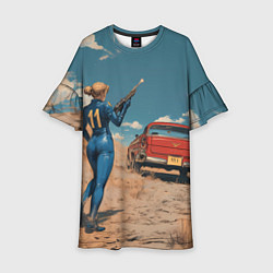 Детское платье Fallout девушка и старое авто