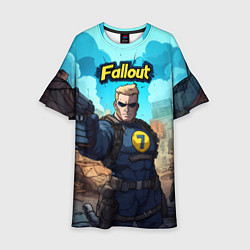 Детское платье Fallout смотритель с пистолетом