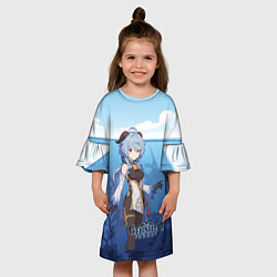 Платье клеш для девочки Гань Юй аниме стиль Genshin Impact, цвет: 3D-принт — фото 2