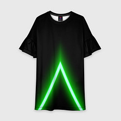 Детское платье Color neon green