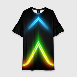 Детское платье Neon multicolored lines
